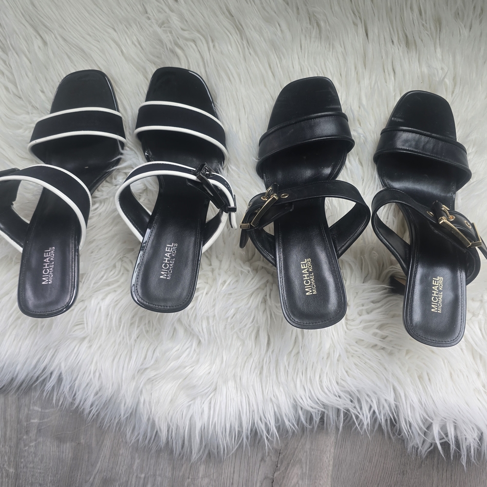 Michael Kors Elegant Black and White Heels